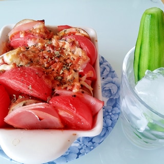 お一人ランチ♪残ったピザソースで茄子オーブン焼き